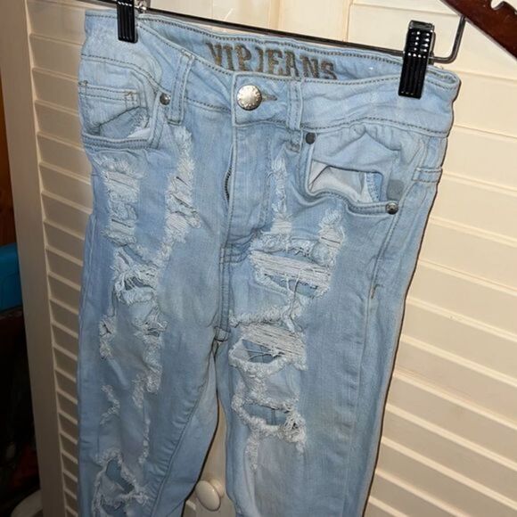 VIP Jeans Destroyed skinny jeans 3/4 - Picture 4 of 6